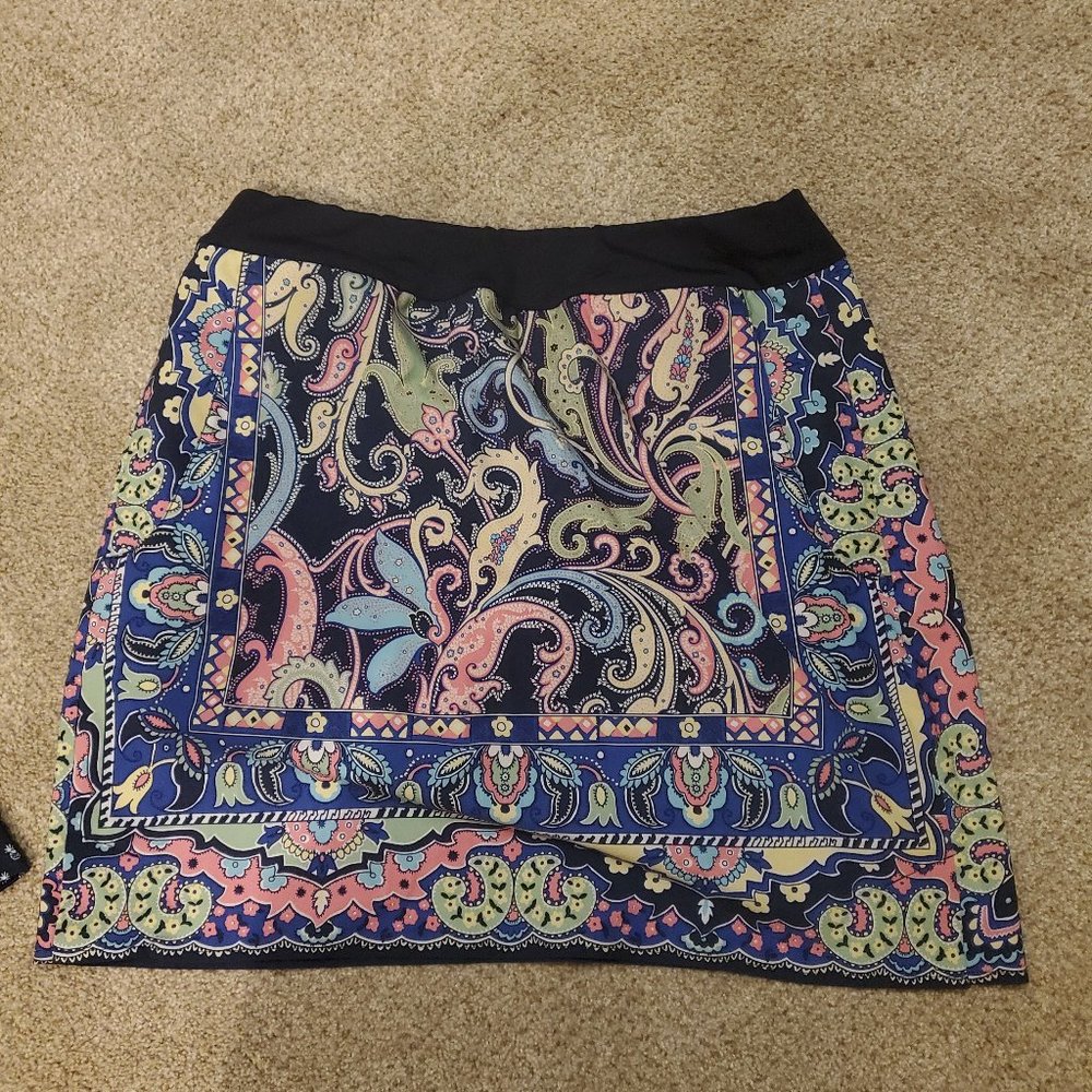 Ralph Lauren Multicolor Paisley Skirt